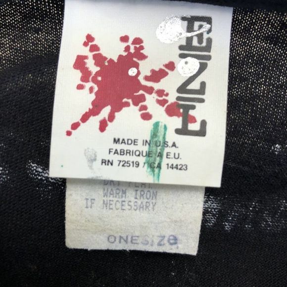 Vintage 1990s EZL Women's Black Painted Mayan Aztec Style Top and Pants Set - Picture 7 of 12